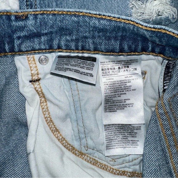 Levi’s 512 jeans denim distressed ripped tapered cut classic casual skate 29 32 - Picture 7 of 11